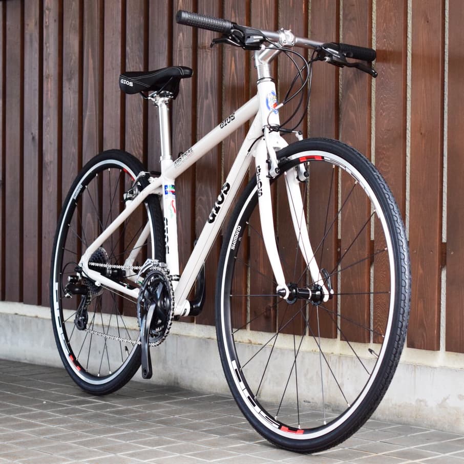 サイクルショップ ラビット 宝塚市 宝塚 小林 自転車屋 自転車 スポーツバイク クロスバイク GIOS MISTRAL WHITE ジオス ミストラル 白